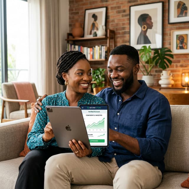 Confident Nigerian family